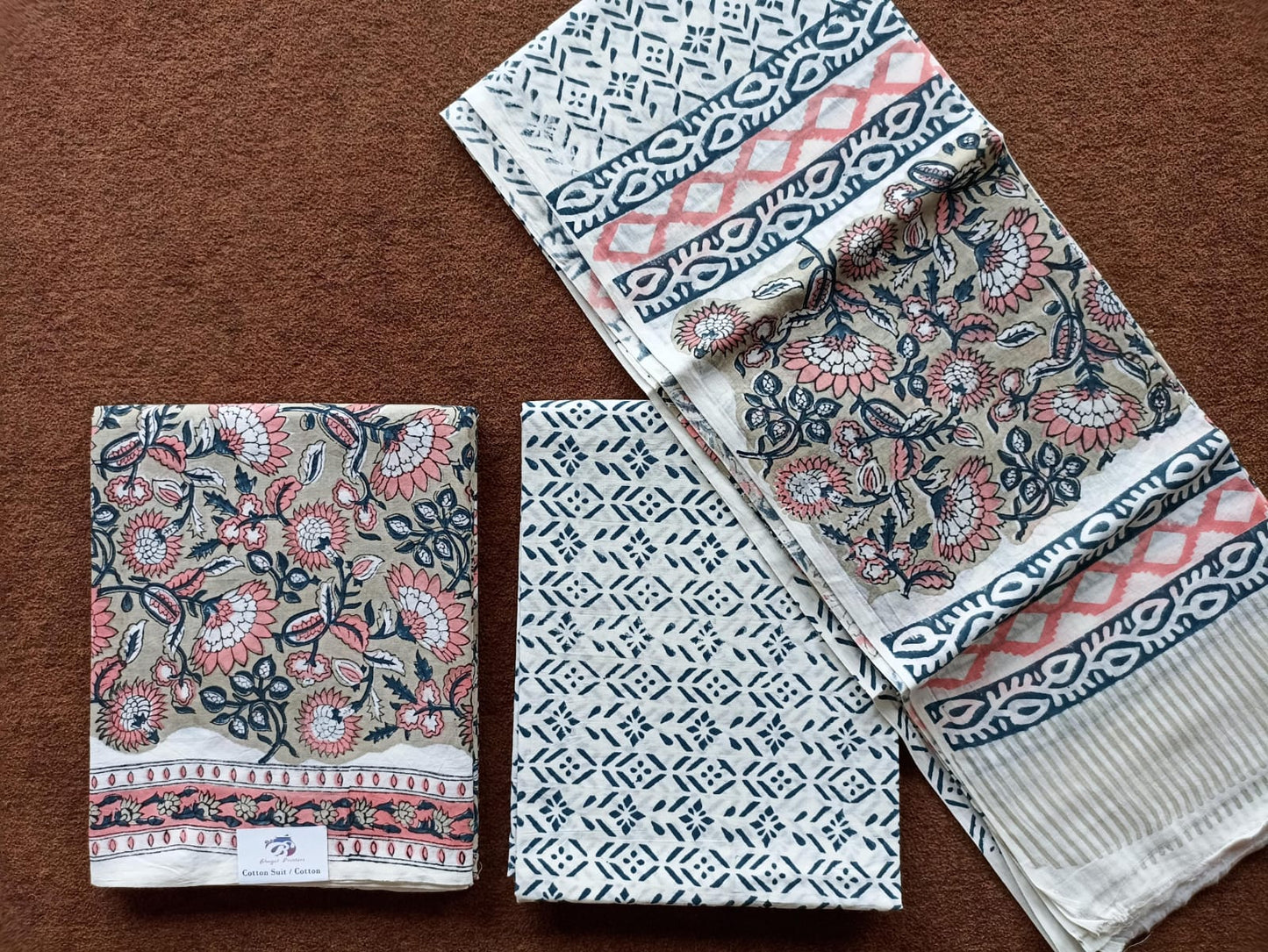 Jaipur Block Print Pure-Cotton Dress Material