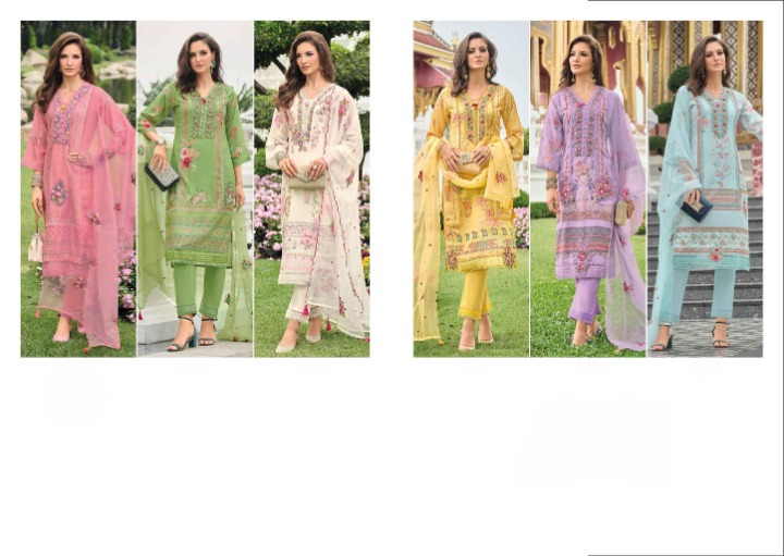Floral Oasis: A Muslin Suit Collection | Readymade Suit