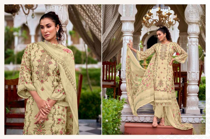 Elegant Whispers: A Digital Print Collection | Dress Material