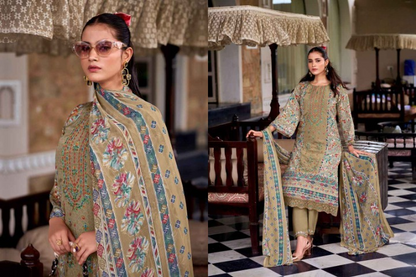 Elegant Whispers: A Digital Print Collection | Dress Material