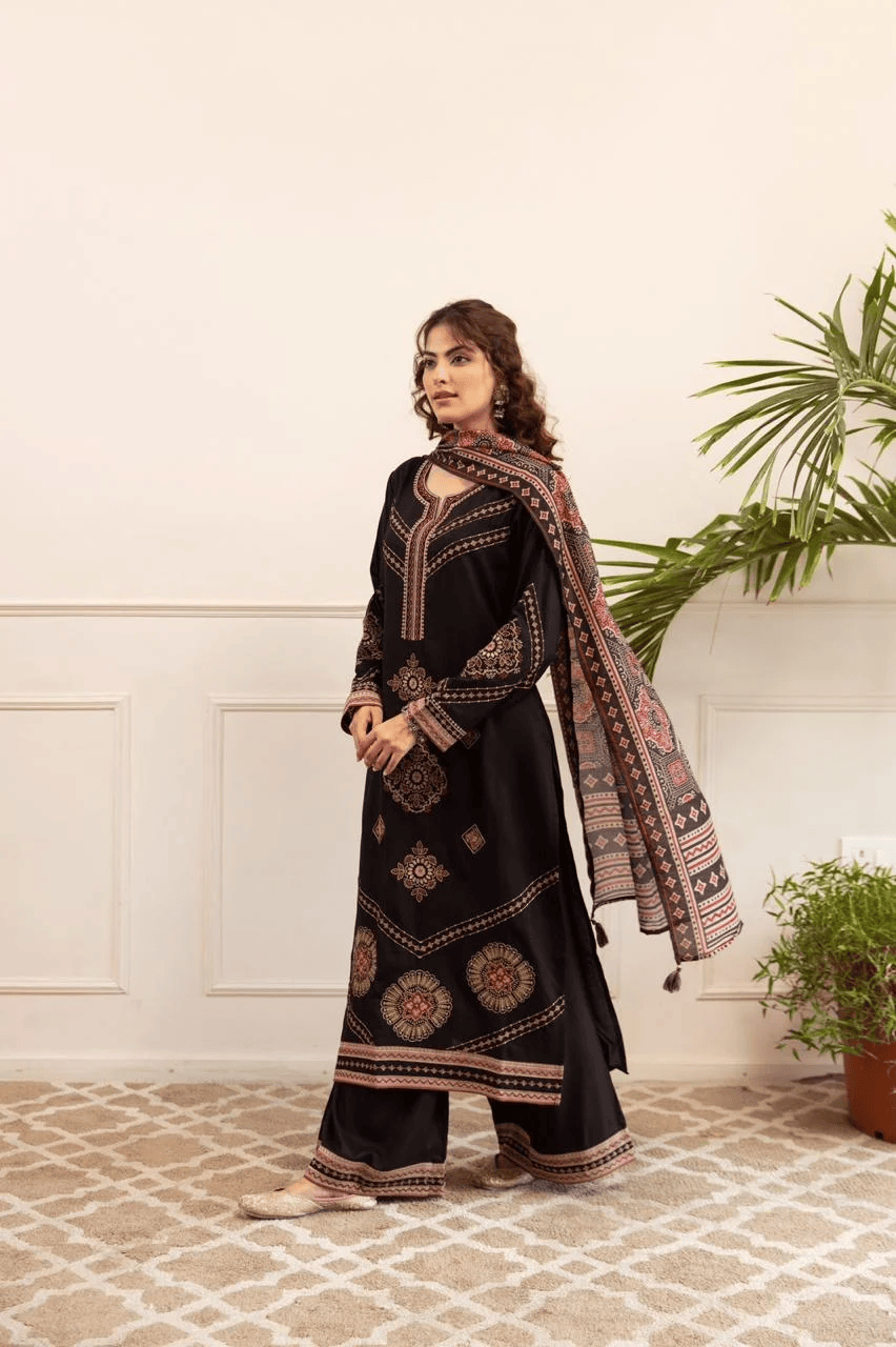 Timeless Charm Embroidered Suit