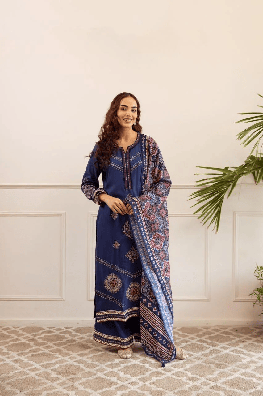 Timeless Charm Embroidered Suit