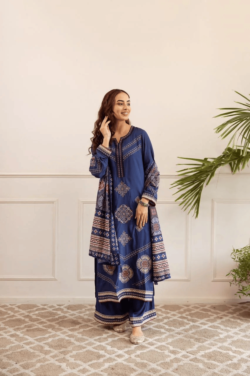 Timeless Charm Embroidered Suit