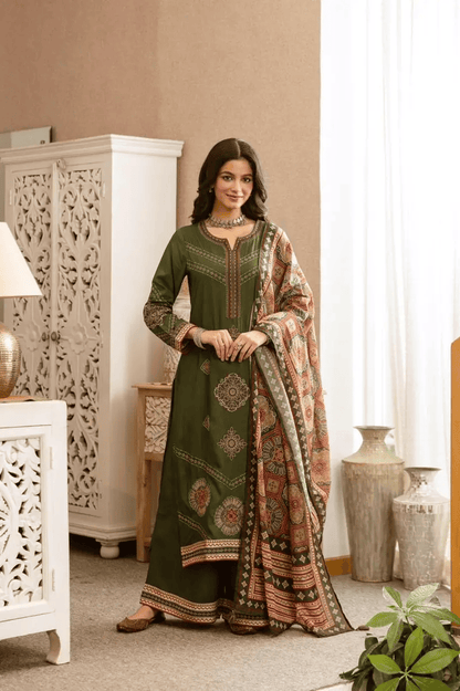 Timeless Charm Embroidered Suit