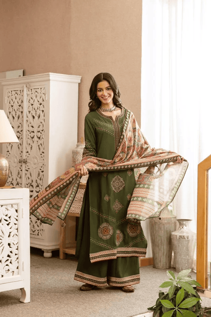 Timeless Charm Embroidered Suit