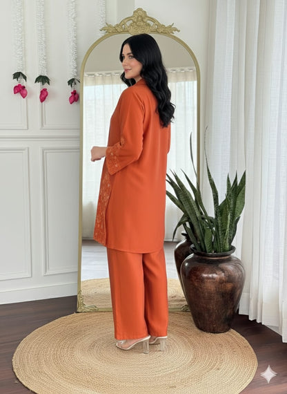 Glass Roman Embroidered Co-ord Set