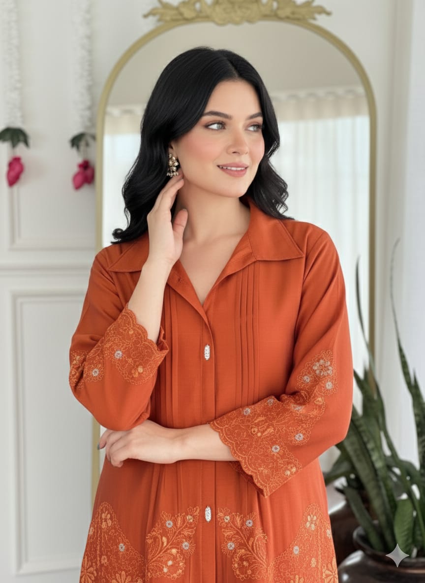 Glass Roman Embroidered Co-ord Set