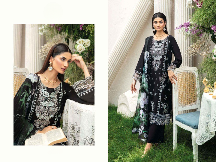 Regal Elan: A Garden of Embroidery | Cotton Dress Material