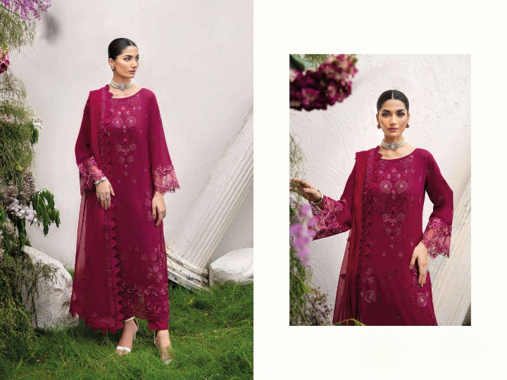 Regal Elan: A Garden of Embroidery | Cotton Dress Material