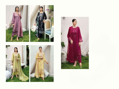 Regal Elan: A Garden of Embroidery | Cotton Dress Material