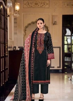 Heritage Radiance 3‑Piece Embroidered Lawn Suit with Printed Dupatta
