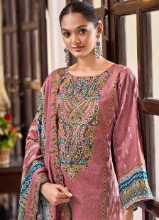 Heritage Radiance 3‑Piece Embroidered Lawn Suit with Printed Dupatta