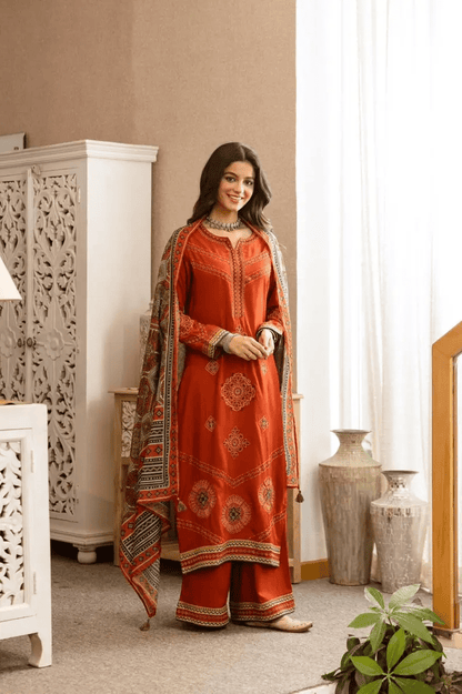 Timeless Charm Embroidered Suit