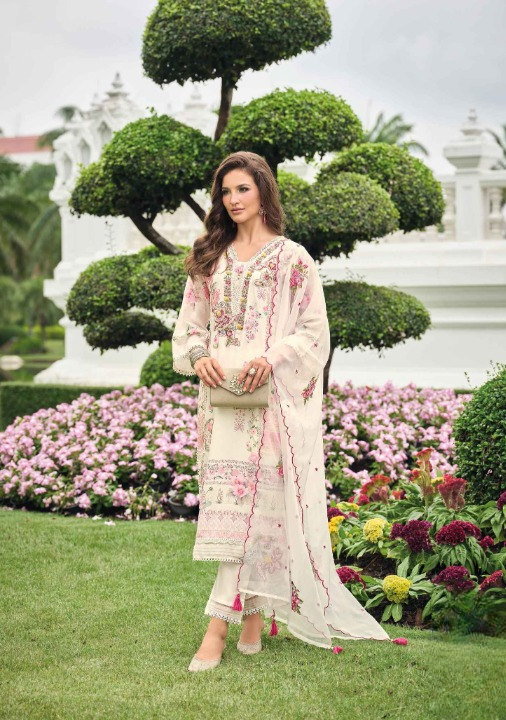 Floral Oasis: A Muslin Suit Collection | Readymade Suit