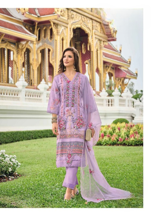 Floral Oasis: A Muslin Suit Collection | Readymade Suit