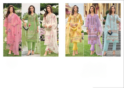 Floral Oasis: A Muslin Suit Collection | Readymade Suit
