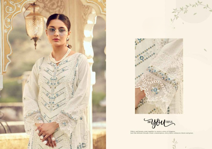 Enchanted Gardens: A Floral Cotton Dress Material