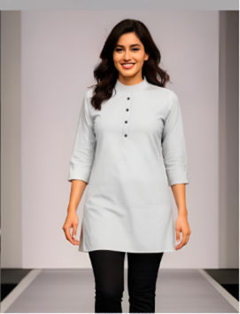 Classic Mandarin Collar Tunic