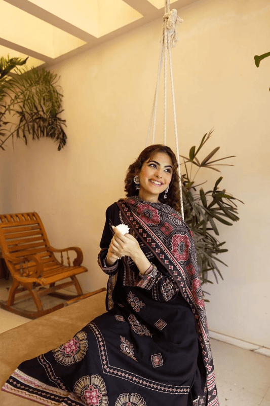 Timeless Charm Embroidered Suit